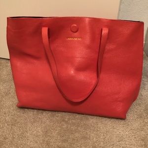 Under One Sky, reversible pink leather tote!